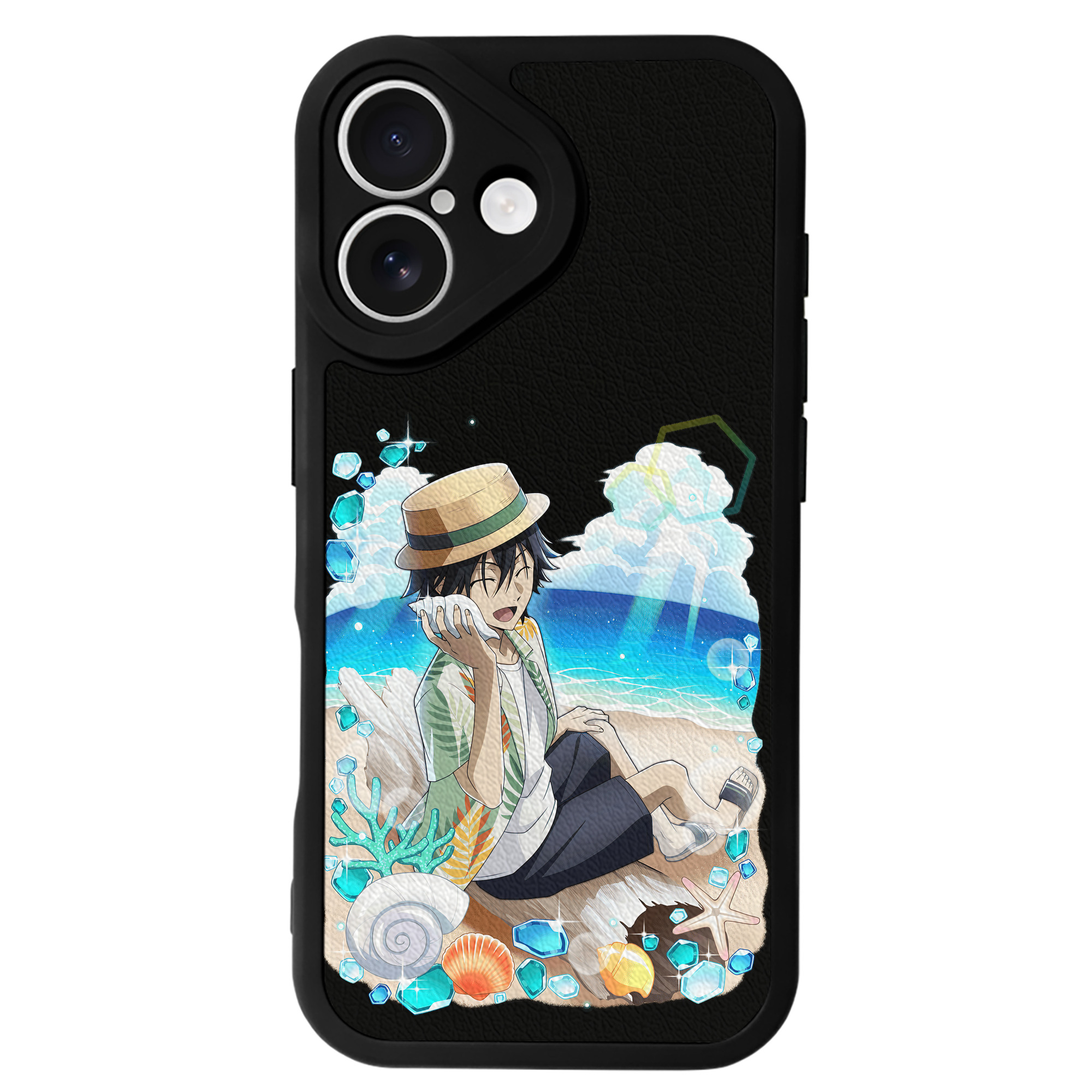 （画像用） 文豪ストレイドッグス Bungo Stray Dogs 【iPhone 16シリーズ対応】シリコンスマホケース（レザー調） 材質：シリコン